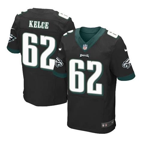 Nike Eagles 62 Jason Kelce Black Elite Jersey