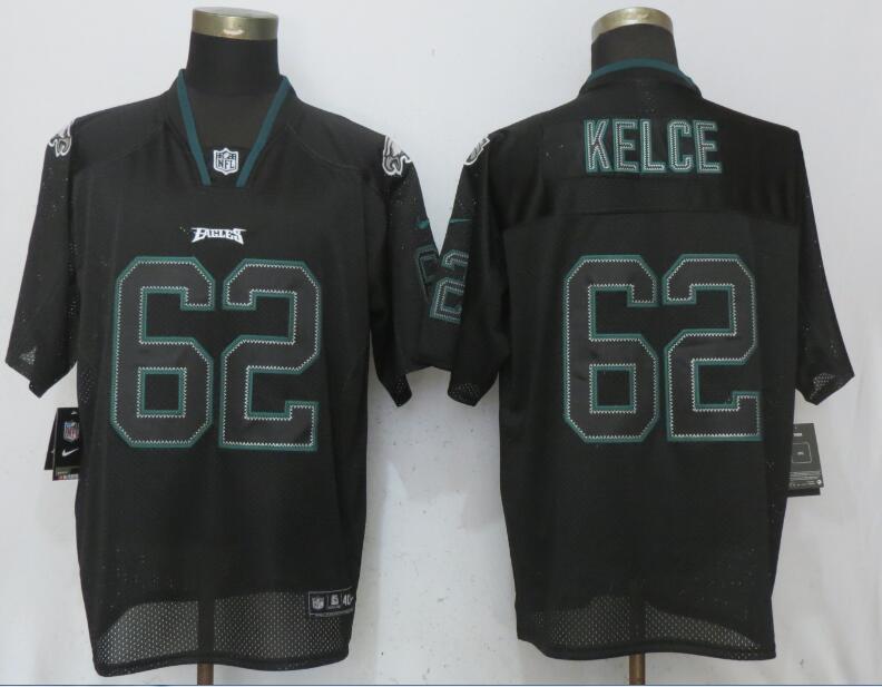 Nike Eagles 62 Jason Kelce Black Lights Out Elite Jersey Nike Eagles 62 Jason Kelce Black Lights Out Elite Jersey