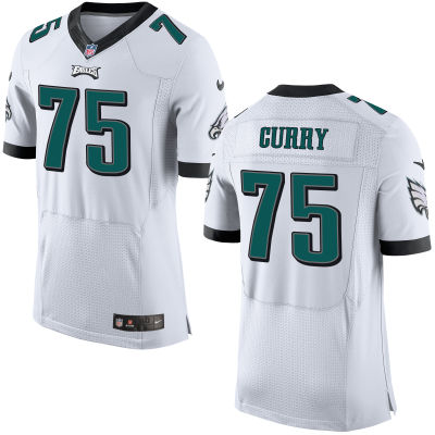 Nike Eagles 75 Vinny Curry White Elite Jersey