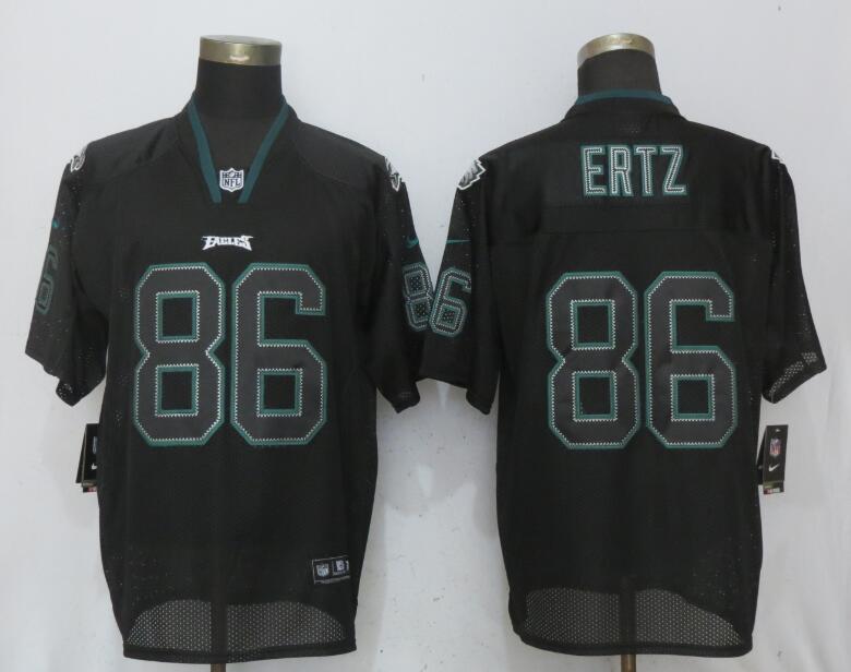 Nike Eagles 86 Zach Ertz Black Lights Out Elite Jersey Nike Eagles 86 Zach Ertz Black Lights Out Elite Jersey