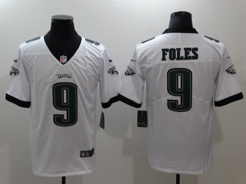 Nike Eagles 9 Nick Foles White Vapor Untouchable Player Limited Jersey
