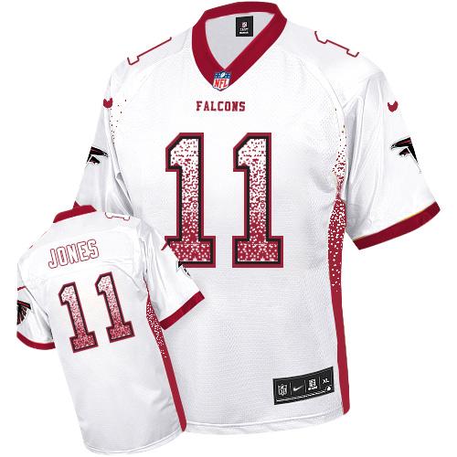 Nike Falcons #11 Julio Jones White Men's Stitched NFL Elite Drift Fashion Jersey Nike Falcons #11 Julio Jones White Men's Stitched NFL Elite Drift Fashion Jersey