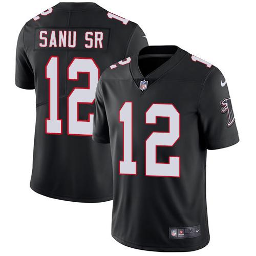 Nike Falcons #12 Mohamed Sanu Sr Black Alternate Youth Stitched NFL Vapor Untouchable Limited Jersey Nike Falcons #12 Mohamed Sanu Sr Black Alternate Youth Stitched NFL Vapor Untouchable Limited Jersey