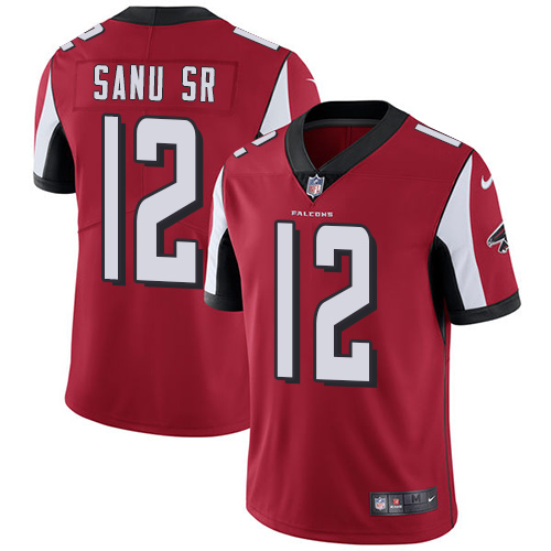 Nike Falcons #12 Mohamed Sanu Sr Red Team Color Youth Stitched NFL Vapor Untouchable Limited Jersey Nike Falcons #12 Mohamed Sanu Sr Red Team Color Youth Stitched NFL Vapor Untouchable Limited Jersey