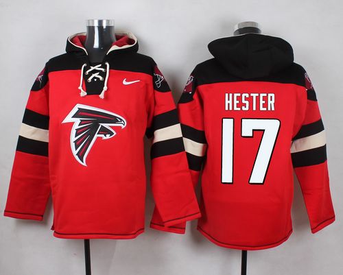 Nike Falcons #17 Devin Hester Red Player Pullover NFL Hoodie Nike Falcons #17 Devin Hester Red Player Pullover NFL Hoodie