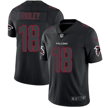 Nike Falcons #18 Calvin Ridley Black Men's Stitched NFL Limited Rush Impact Jersey Nike Falcons #18 Calvin Ridley Black Men's Stitched NFL Limited Rush Impact Jersey
