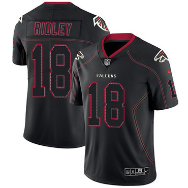 Nike Falcons #18 Calvin Ridley Lights Out Black Men's Stitched NFL Limited Rush Jersey Nike Falcons #18 Calvin Ridley Lights Out Black Men's Stitched NFL Limited Rush Jersey