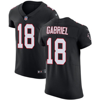 Nike Falcons #18 Taylor Gabriel Black Alternate Men's Stitched NFL Vapor Untouchable Elite Jersey Nike Falcons #18 Taylor Gabriel Black Alternate Men's Stitched NFL Vapor Untouchable Elite Jersey
