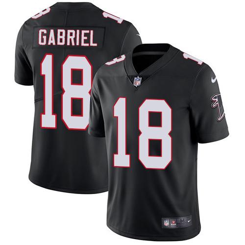Nike Falcons #18 Taylor Gabriel Black Alternate Youth Stitched NFL Vapor Untouchable Limited Jersey Nike Falcons #18 Taylor Gabriel Black Alternate Youth Stitched NFL Vapor Untouchable Limited Jersey