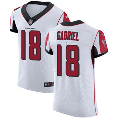Nike Falcons #18 Taylor Gabriel White Men's Stitched NFL Vapor Untouchable Elite Jersey Nike Falcons #18 Taylor Gabriel White Men's Stitched NFL Vapor Untouchable Elite Jersey