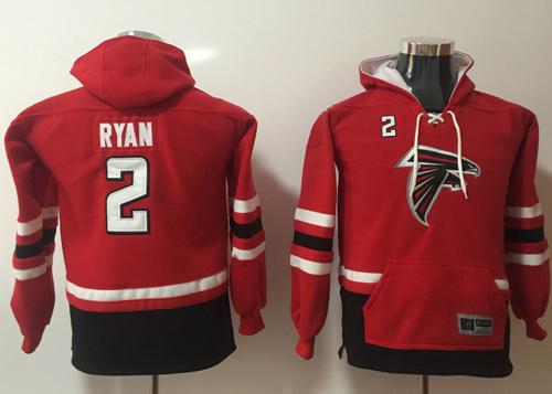Nike Falcons #2 Matt Ryan Red Black Youth Name & Number Pullover NFL Hoodie Nike Falcons #2 Matt Ryan Red Black Youth Name & Number Pullover NFL Hoodie
