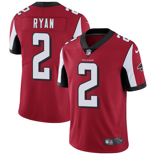 Nike Falcons #2 Matt Ryan Red Team Color Men's Stitched NFL Vapor Untouchable Limited Jersey Nike Falcons #2 Matt Ryan Red Team Color Men's Stitched NFL Vapor Untouchable Limited Jersey