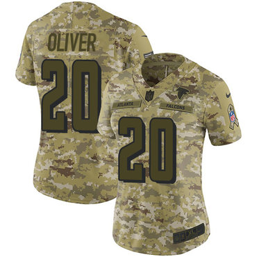 Nike Falcons #20 Isaiah Oliver Camo Women's Stitched NFL Limited 2018 Salute to Service Jersey Nike Falcons #20 Isaiah Oliver Camo Women's Stitched NFL Limited 2018 Salute to Service Jersey