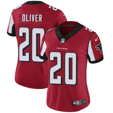 Nike Falcons #20 Isaiah Oliver Red Team Color Women's Stitched NFL Vapor Untouchable Limited Jersey Nike Falcons #20 Isaiah Oliver Red Team Color Women's Stitched NFL Vapor Untouchable Limited Jersey
