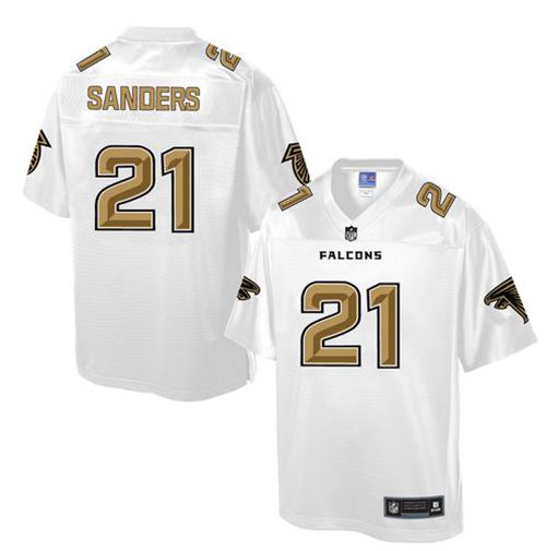 Nike Falcons #21 Deion Sanders White Men's NFL Pro Line Fashion Game Jersey Nike Falcons #21 Deion Sanders White Men's NFL Pro Line Fashion Game Jersey