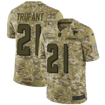 Nike Falcons #21 Desmond Trufant Camo Men's Stitched NFL Limited 2018 Salute To Service Jersey