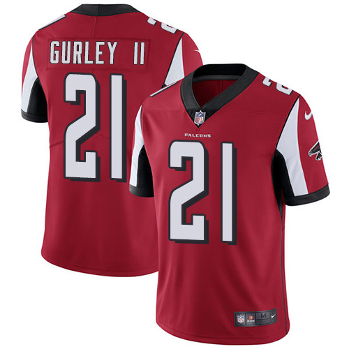 Nike Falcons #21 Todd Gurley II Red Team Color Men's Stitched NFL Vapor Untouchable Limited Jersey Nike Falcons #21 Todd Gurley II Red Team Color Men's Stitched NFL Vapor Untouchable Limited Jersey
