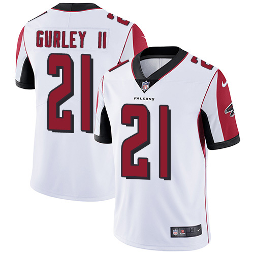 Nike Falcons #21 Todd Gurley II White Men's Stitched NFL Vapor Untouchable Limited Jersey Nike Falcons #21 Todd Gurley II White Men's Stitched NFL Vapor Untouchable Limited Jersey
