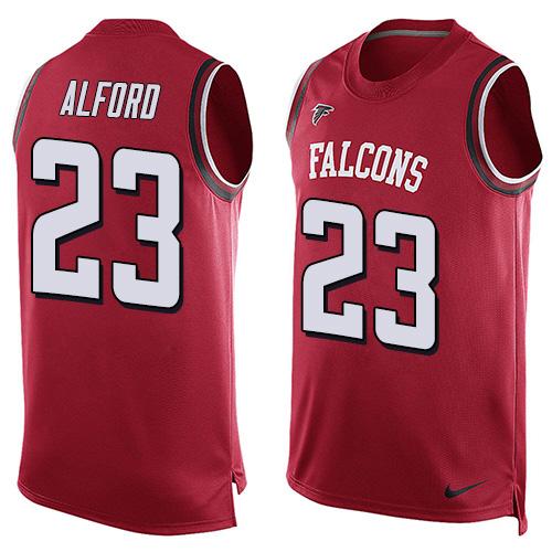 Nike Falcons #23 Robert Alford Red Team Color Men's Stitched NFL Limited Tank Top Jersey Nike Falcons #23 Robert Alford Red Team Color Men's Stitched NFL Limited Tank Top Jersey
