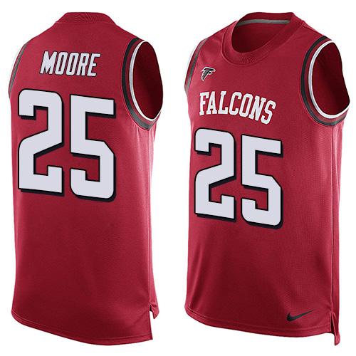 Nike Falcons #25 William Moore Red Team Color Men's Stitched NFL Limited Tank Top Jersey Nike Falcons #25 William Moore Red Team Color Men's Stitched NFL Limited Tank Top Jersey