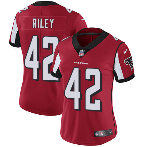 Nike Falcons #42 Duke Riley Red Team Color Women's Stitched NFL Vapor Untouchable Limited Jersey Nike Falcons #42 Duke Riley Red Team Color Women's Stitched NFL Vapor Untouchable Limited Jersey