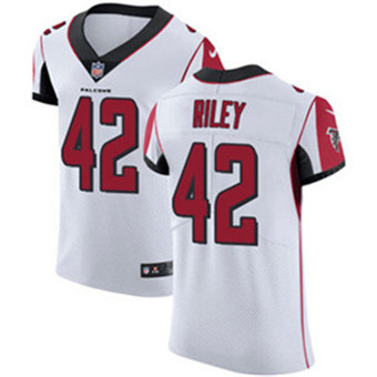 Nike Falcons #42 Duke Riley White Men's Stitched NFL Vapor Untouchable Elite Jersey Nike Falcons #42 Duke Riley White Men's Stitched NFL Vapor Untouchable Elite Jersey