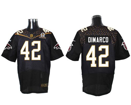 Nike Falcons #42 Patrick DiMarco Black 2016 Pro Bowl Men's Stitched NFL Elite Jersey Nike Falcons #42 Patrick DiMarco Black 2016 Pro Bowl Men's Stitched NFL Elite Jersey