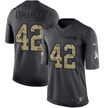 Nike Falcons #42 Patrick DiMarco Black Youth Stitched NFL Limited 2016 Salute to Service Jersey