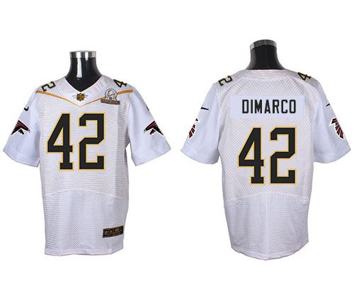 Nike Falcons #42 Patrick DiMarco White 2016 Pro Bowl Men's Stitched NFL Elite Jersey Nike Falcons #42 Patrick DiMarco White 2016 Pro Bowl Men's Stitched NFL Elite Jersey