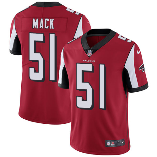 Nike Falcons #51 Alex Mack Red Team Color Men's Stitched NFL Vapor Untouchable Limited Jersey Nike Falcons #51 Alex Mack Red Team Color Men's Stitched NFL Vapor Untouchable Limited Jersey