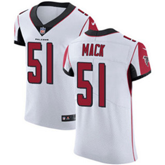 Nike Falcons #51 Alex Mack White Men's Stitched NFL Vapor Untouchable Elite Jersey Nike Falcons #51 Alex Mack White Men's Stitched NFL Vapor Untouchable Elite Jersey