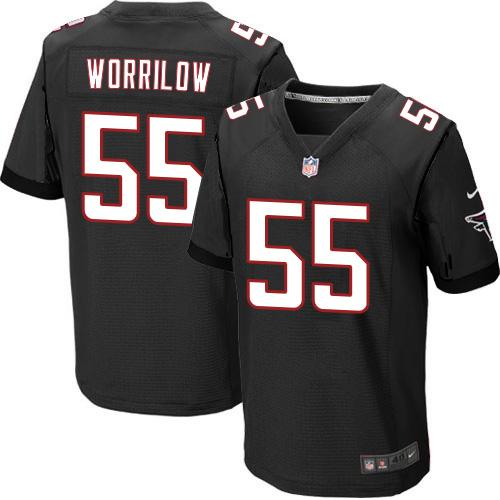 Nike Falcons #55 Paul Worrilow Black Alternate Men's Stitched NFL Elite jerseys