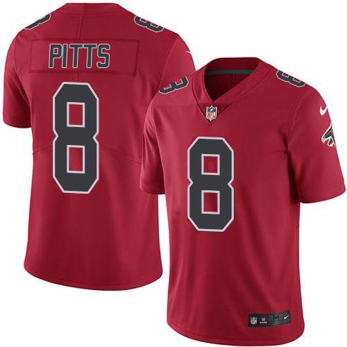 Nike Falcons #8 Kyle Pitts Red Men's Stitched NFL Limited Rush Jersey Nike Falcons #8 Kyle Pitts Red Men's Stitched NFL Limited Rush Jersey