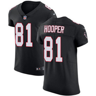 Nike Falcons #81 Austin Hooper Black Alternate Men's Stitched NFL Vapor Untouchable Elite Jersey Nike Falcons #81 Austin Hooper Black Alternate Men's Stitched NFL Vapor Untouchable Elite Jersey