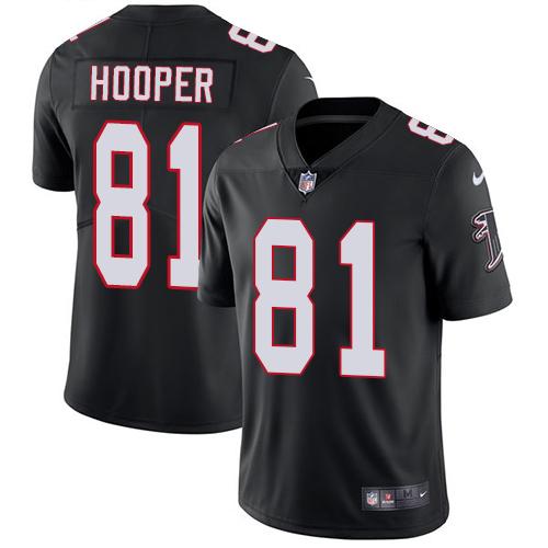 Nike Falcons #81 Austin Hooper Black Alternate Youth Stitched NFL Vapor Untouchable Limited Jersey Nike Falcons #81 Austin Hooper Black Alternate Youth Stitched NFL Vapor Untouchable Limited Jersey