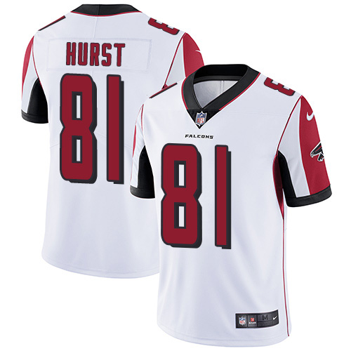 Nike Falcons #81 Hayden Hurst White Men's Stitched NFL Vapor Untouchable Limited Jersey Nike Falcons #81 Hayden Hurst White Men's Stitched NFL Vapor Untouchable Limited Jersey