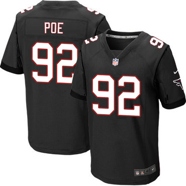 Nike Falcons #92 Dontari Poe Black Alternate Men's Stitched NFL Elite Jersey