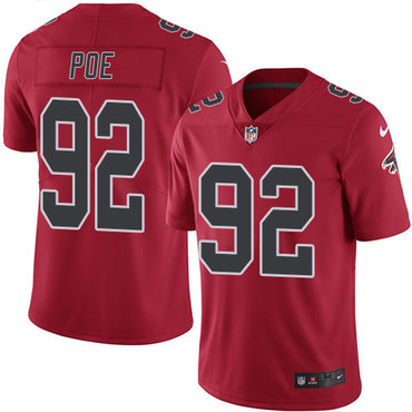 Nike Falcons #92 Dontari Poe Red Youth Stitched NFL Limited Rush Jersey Nike Falcons #92 Dontari Poe Red Youth Stitched NFL Limited Rush Jersey