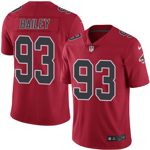 Nike Falcons #93 Allen Bailey Red Men's Stitched NFL Limited Rush Jersey Nike Falcons #93 Allen Bailey Red Men's Stitched NFL Limited Rush Jersey