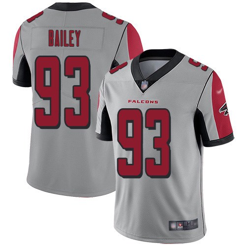 Nike Falcons #93 Allen Bailey Silver Men's Stitched NFL Limited Inverted Legend Jersey Nike Falcons #93 Allen Bailey Silver Men's Stitched NFL Limited Inverted Legend Jersey
