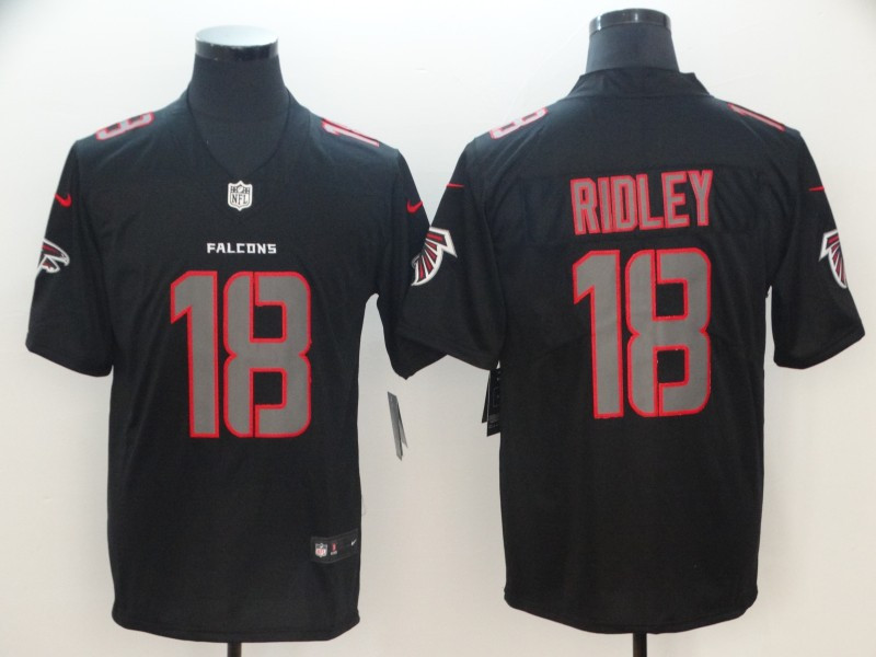 Nike Falcons 18 Calvin Ridley Black Impact Rush Limited Jersey Nike Falcons 18 Calvin Ridley Black Impact Rush Limited Jersey
