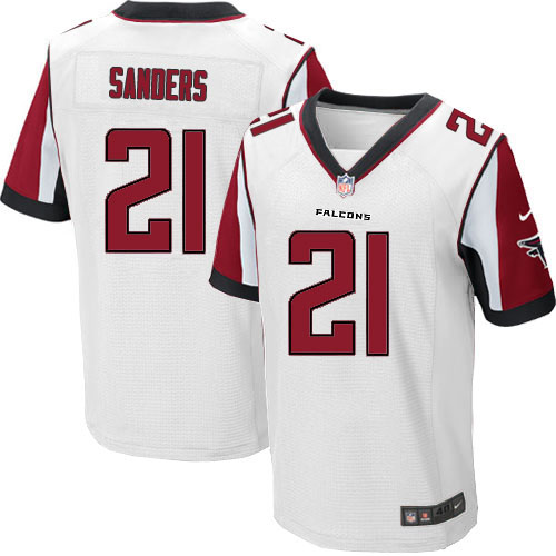 Nike Falcons 21 Deion Sanders White Elite Jersey Nike Falcons 21 Deion Sanders White Elite Jersey