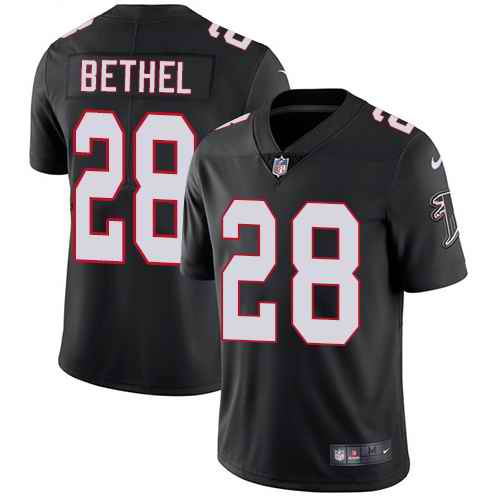 Nike Falcons 28 Justin Bethel Black Vapor Untouchable Limited Jersey Nike Falcons 28 Justin Bethel Black Vapor Untouchable Limited Jersey