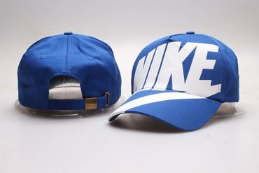 Nike Fresh Logo Blue Peaked Adjustable Hat YP