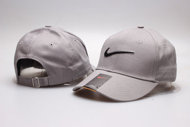 Nike Fresh Logo Gray Peaked Adjustable Hat YP