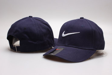 Nike Fresh Logo Navy Peaked Adjustable Hat YP