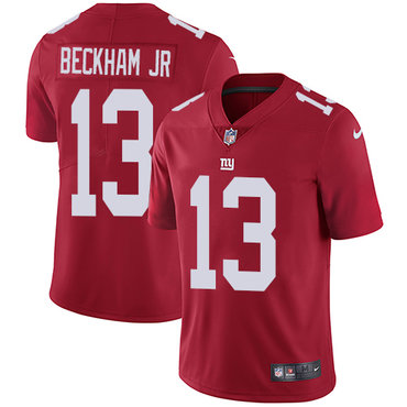 Nike Giants #13 Odell Beckham Jr Red Alternate Men's Stitched NFL Vapor Untouchable Limited Jersey Nike Giants #13 Odell Beckham Jr Red Alternate Men's Stitched NFL Vapor Untouchable Limited Jersey