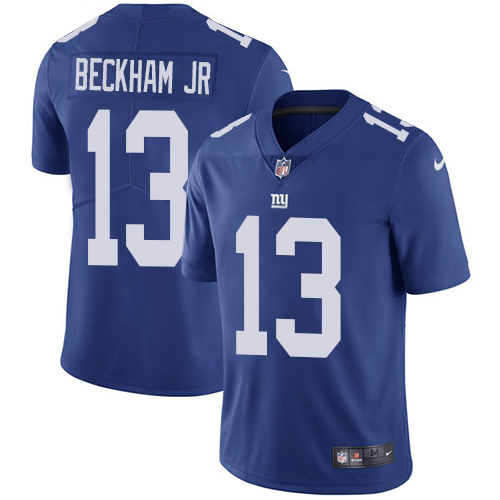 Nike Giants #13 Odell Beckham Jr Royal Blue Team Color Men's Stitched NFL Vapor Untouchable Limited Jersey Nike Giants #13 Odell Beckham Jr Royal Blue Team Color Men's Stitched NFL Vapor Untouchable Limited Jersey