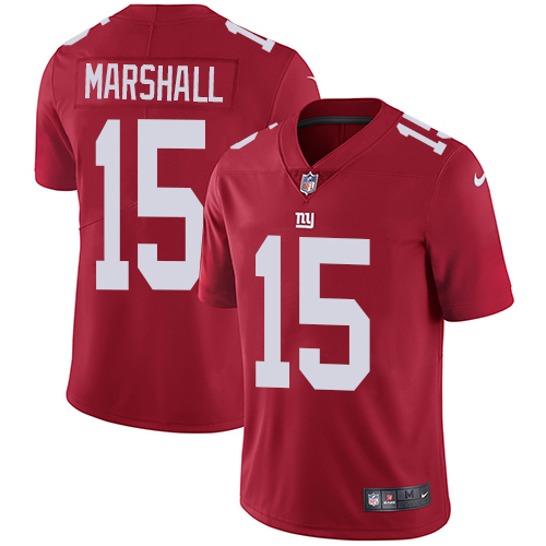 Nike Giants #15 Brandon Marshall Red Alternate Men's Stitched NFL Vapor Untouchable Limited Jersey Nike Giants #15 Brandon Marshall Red Alternate Men's Stitched NFL Vapor Untouchable Limited Jersey