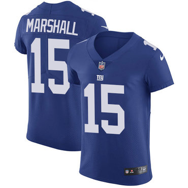 Nike Giants #15 Brandon Marshall Royal Blue Team Color Men's Stitched NFL Vapor Untouchable Elite Jersey Nike Giants #15 Brandon Marshall Royal Blue Team Color Men's Stitched NFL Vapor Untouchable Elite Jersey